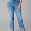 Bottoms Hidden | Bailey Distressed Boyfriend Jean - Medium Wash