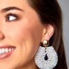 Accessories Treasure Jewels | Marina Beaded Statement Earrings - White