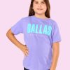 Family BuddyLove Clothing Label | Dallas Youth Graphic Tee - Violet