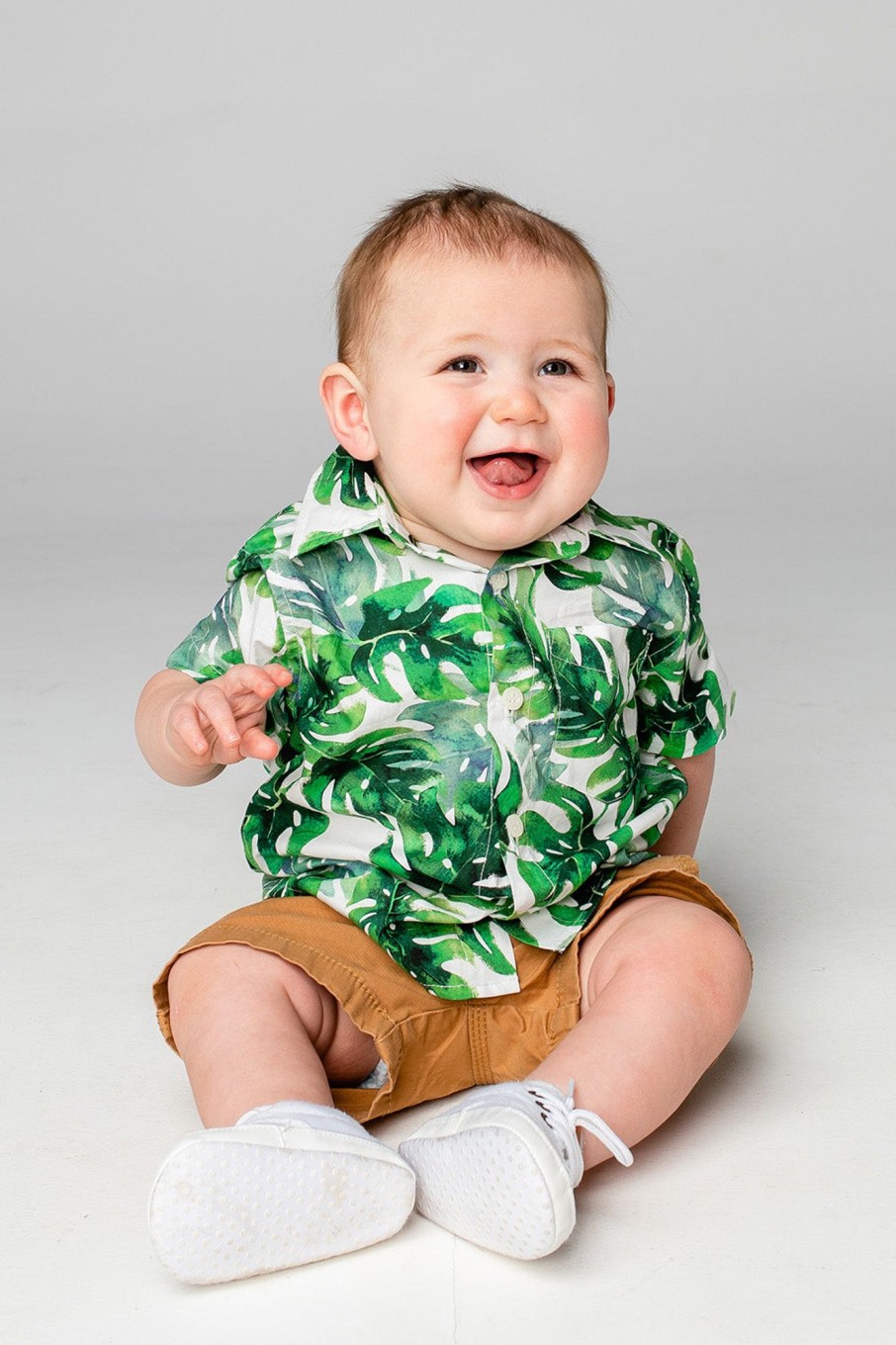 Family BuddyLove Clothing Label | Buddylove Nash Boy'S Button Down Shirt - Maui