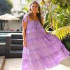 Dresses BuddyLove Clothing Label | Buddylove Landon Tie-Shoulder Maxi Dress - Amethyst