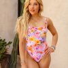 Swim BuddyLove Clothing Label | Buddylove Keke Square Neck One-Piece Swimsuit - Free Love