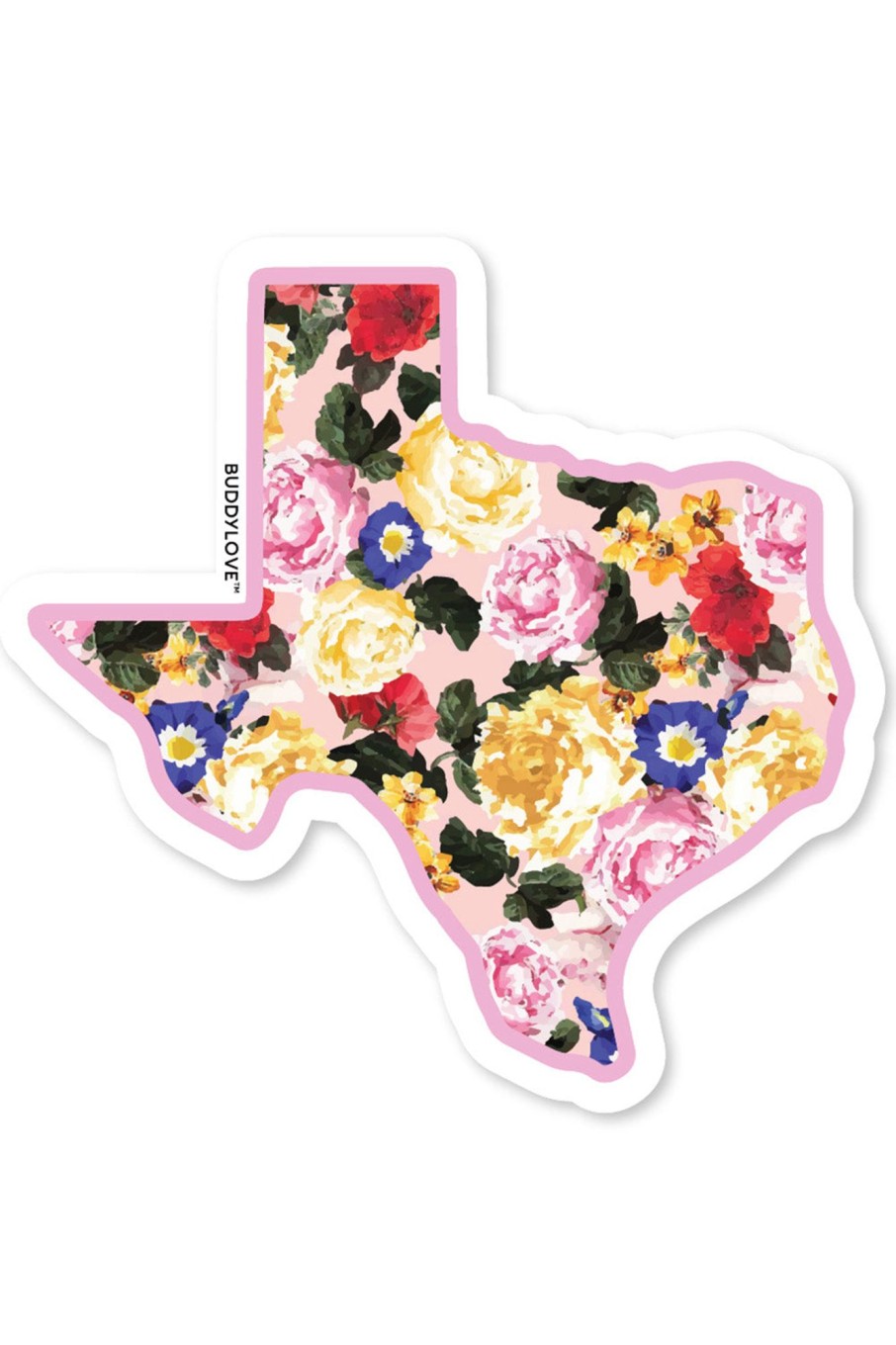 Accessories BuddyLove Clothing Label | Buddylove Texas Rose Sticker