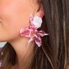 Accessories Linny Co | Linny Co Xx Bl Fawna Statement Earrings - Sweetheart