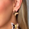 Accessories Treasure Jewels | Double Butterfly Earrings - Gold