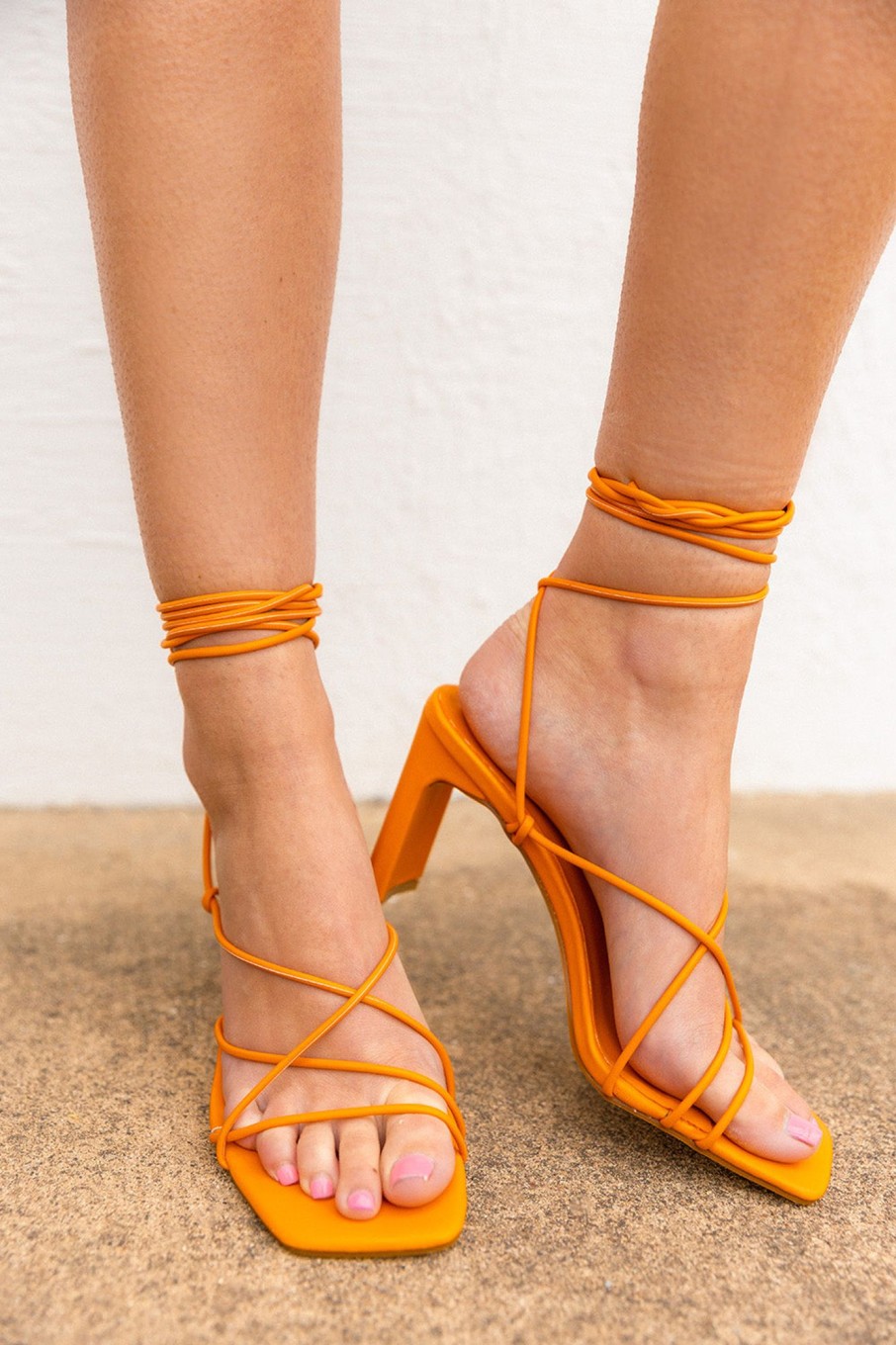 Accessories Billini | Beatrice Strappy Heel - Tangerine