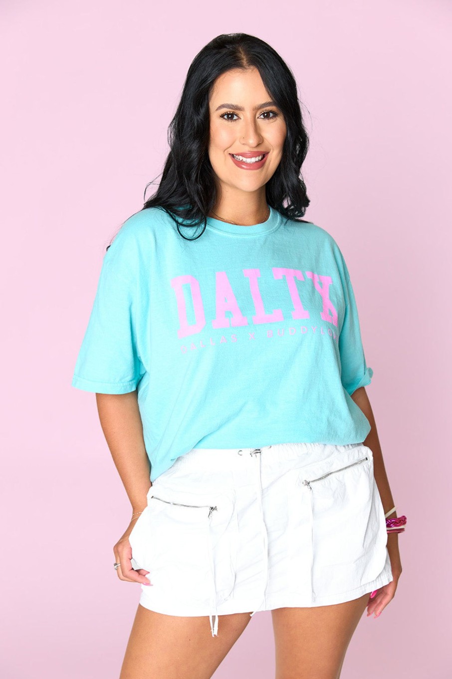 Tops BuddyLove Clothing Label | Daltx Graphic Tee - Chalky Mint