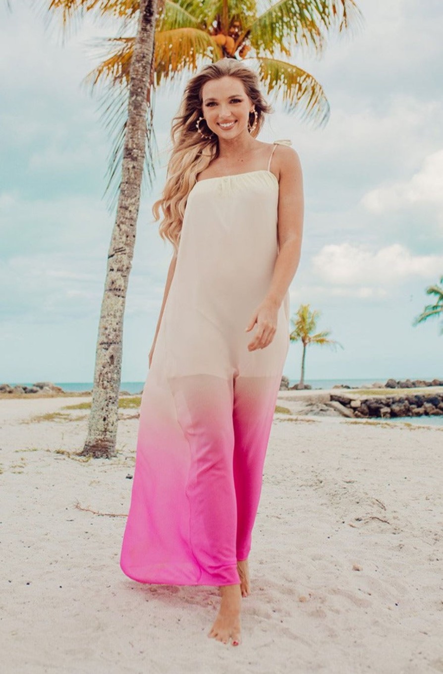 Dresses BuddyLove Clothing Label | Buddylove Barton Tie Shoulder Maxi Dress - Papaya