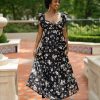 Dresses BuddyLove Clothing Label | Buddylove Lilly Sweetheart Neckline Maxi Dress - Flower Basket