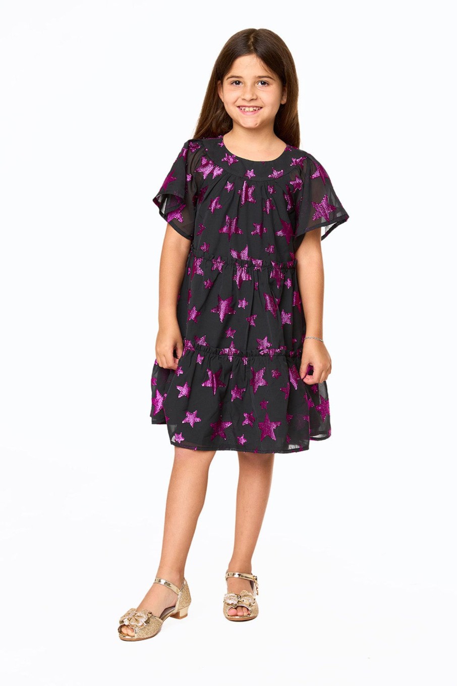 Family BuddyLove Clothing Label | Buddylove Kenzie Girls Dress - Celestial