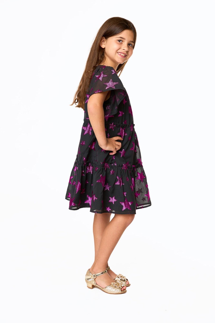 Family BuddyLove Clothing Label | Buddylove Kenzie Girls Dress - Celestial