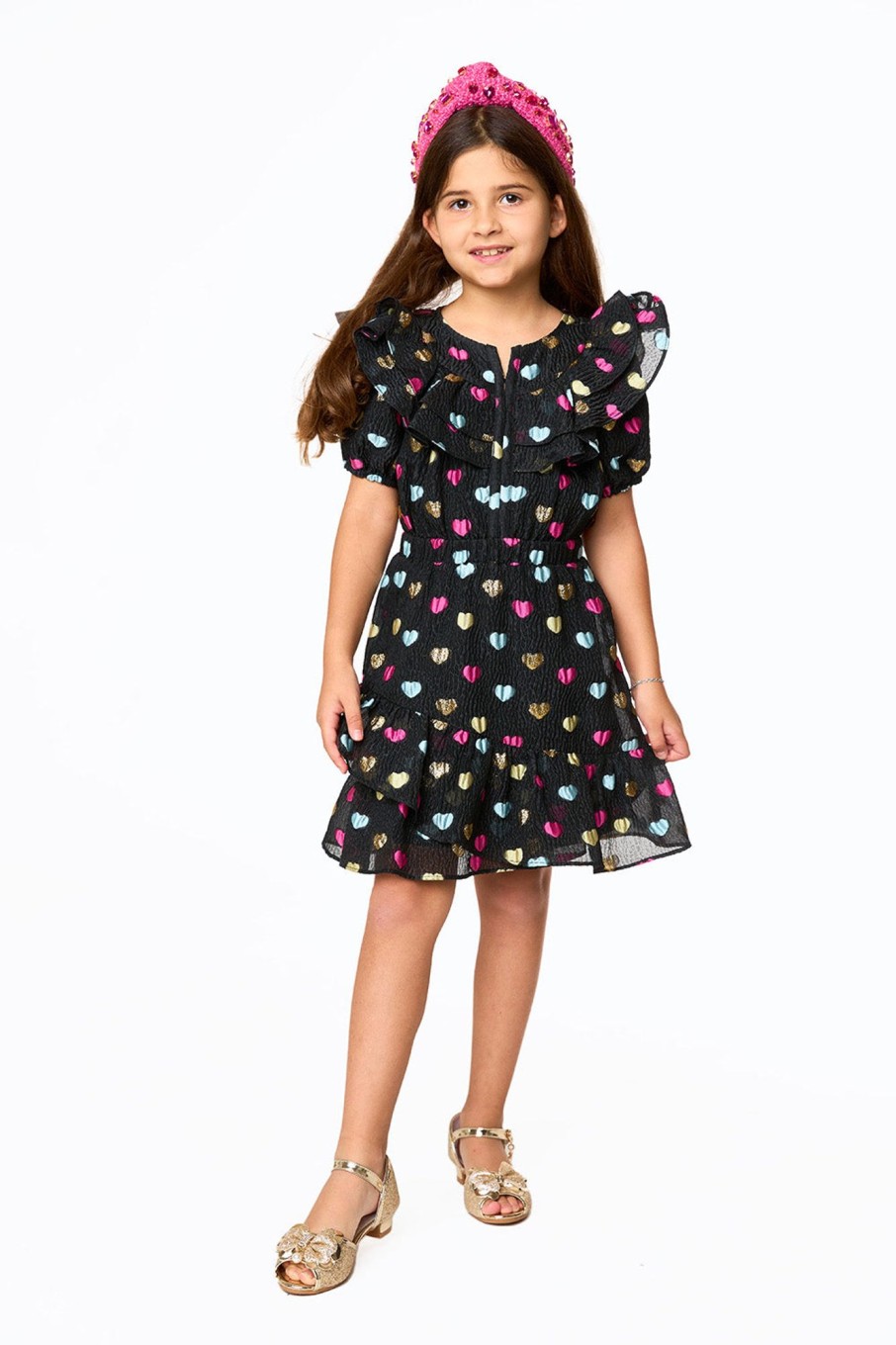 Family BuddyLove Clothing Label | Buddylove Mini Norma Girls Dress - Nobodys Darling