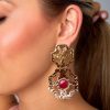 Accessories Treasure Jewels | Stacey Statement Earrings - Pink