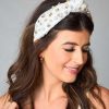 Accessories Brianna Cannon | Brianna Cannon Xx Bl Eleanor Embellished Headband - Alabaster