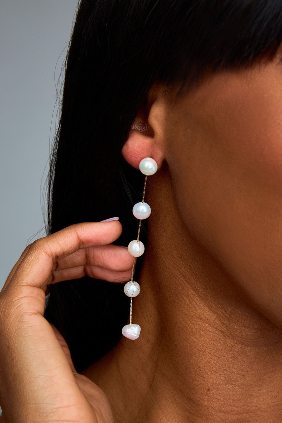 Accessories Accessory Concierge | Quinn Pearl Duster Earrings - White