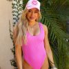 Swim BuddyLove Clothing Label | Buddylove Bondi One-Piece Swimsuit - Pepto Pink