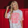 Tops BuddyLove Clothing Label | Buddylove Tweety Oversized Tie-Dye Tee - Xoxo