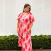 Dresses BuddyLove Clothing Label | Buddylove Tullah Caftan Maxi Dress - Sunset