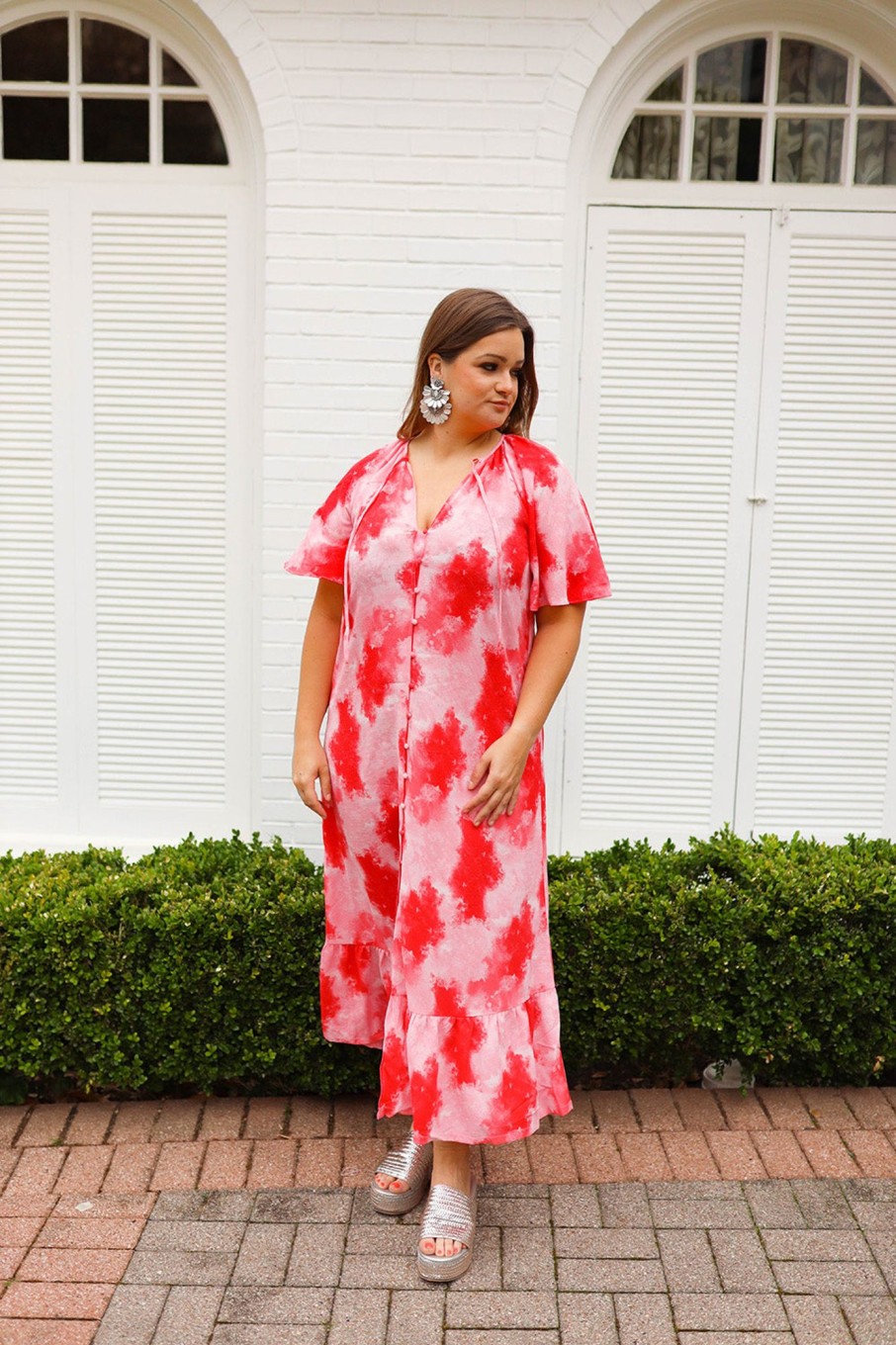 Dresses BuddyLove Clothing Label | Buddylove Tullah Caftan Maxi Dress - Sunset