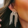 Accessories Treasure Jewels | Spiked Rayne Crystal Earrings - Gold