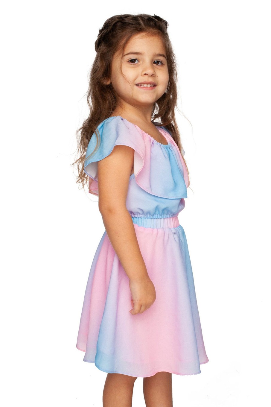 Family BuddyLove Clothing Label | Buddylove Ainsley Girl'S Top And Skirt Set - Cotton Candy