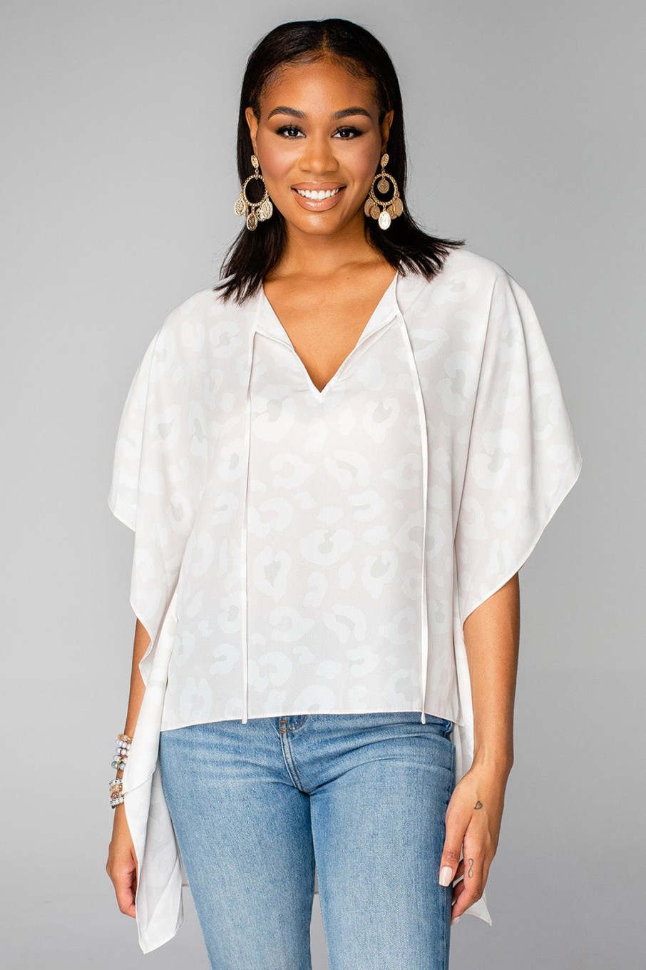 Tops BuddyLove Clothing Label | Buddylove Winnie High-Low Tunic - Vanilla